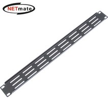 강원전자 넷메이트 CYPV-1U(Black) 허브랙 통풍식 블랭크 판넬(1U/블랙)