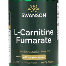 스완슨 엘 카르니틴 푸마르산 450mg 캡슐 2개월분, 60정, 1개, 60개