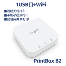 블루 와이드 네트워크 무선 인쇄 클라우드 서버 프린터 쉐어러 원격 스캔 USB 유선 휴대 전화 연결 작은 흰색 상자 변환 와이파이 개조, PrintBox 저가형(인쇄만 지원)