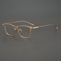 일본 특이한안경테 티타늄 수제 레트로 안경 사각 슬림 K23
