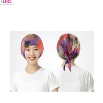 LN 모자형 스카프 파마모자 위생모자 파마캡 미용실스카프 스커프 보자기 모자 위생복 두건 머리띠 앞치마 유니폼 가운 작업복 토시, 색상랜덤