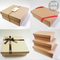 큰 선물박스 주문제작 큰상자 크라프트상자 패키징 패키지 싸바리 답례품 포장케이스, 30개, A05-정5호 330X330X115(30장)