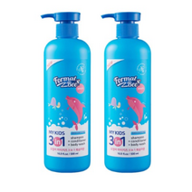 포멀비 키즈 3in1 어린이 유아 대용량 샴푸 바디워시 복숭아 500ML x2, 2세트