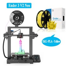 3D프린터-Creality Ender- V2 Neo D 프린터 CR-Touch 자동 레벨링 안정적인 2 비트 메인 보드 풀 메탈 압출, 07 add PLA  Yellow