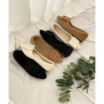 잘나가는 언니야 온리 융 스틸레토 퍼 플랫슈즈(1cm) 3color