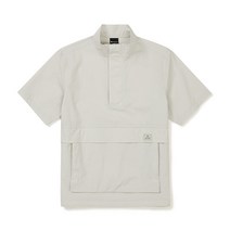 [국내매장판]스노우피크아노락 바람막이 루트 스탠드넥 반팔 Light Beige 라이트 베이지 S23MMRAN64LE