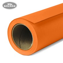 사베지 종이롤 배경지 136cm x 11m 하프size, 1롤, 24 Orange