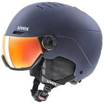 uvex (우벡스) 스키 스노우 보드 바이저 헬멧 다이얼 식 사이즈 조정 안경 사용 가능 wanted visor