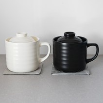 전자레인지 밥솥 1인 도자기 라이스쿠커, 전자레인지 라이스쿠커[블랙]