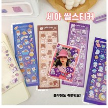 다꾸스티커 다이어리꾸미기스티커 씰스티커 12종세트, 스티커12종