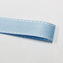 카네이션리본 선물포장리본 꽃포장리본 골지 스티치 리본 (폭 5mm 길이90m)(폭 10mm/15mm 길이 45m), 37(스카이+화이트스티치)