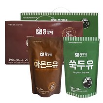 [총각네] 총각네 카카오닙스아몬드유20봉+쑥두유15봉, 35포, 190ml