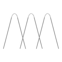 스웨터 슬리브 양말에 대 한 3Pcs 원형 케이블 뜨개질 바늘 전문, 5mm, 금속, 은빛