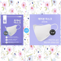 에어본 마스크 대형 낱개 개별포장 10매