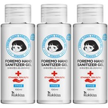 록키스 포레모핸드세니타이저겔 에탄올 70%, 100ml, 6개