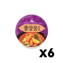 똠양꿍라면 컵라면용기 67g x 6개