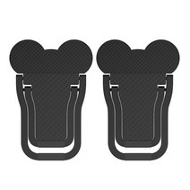 노트북 거치대 트웰브사우스 누워서 데스크 컴퓨터 키보드 스탠드에 대 한 2pcs 유니버설 스탠드 macbook airpro 스탠드에 대 한 아연 합금 미니 휴대용 스탠드, 검은색