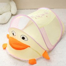 [MJ무역] 유아 아기 원터치 캐릭터 모기장, 유아 캐릭터모기장_블루