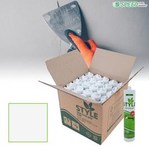 오공 수성 실리콘 백색 x25개 건축용 아크릴 실란트 균열보수 석고보드 실링 씰리콘, 단품