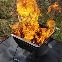 캠핑테이블 방염포 불연매트 35x34 안전캠핑 데크보호