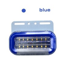 1PC 24V LED 자동차 트럭 사이드 마커 조명 외부 신호 표시 등, 01 BL