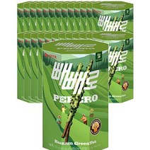 롯데 Pepero 녹차 빼빼로 하남그린티 운동회 초등학생 편의점 간식 탕비실 사무실 등산 막대과자 132g, 26개