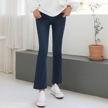 와이드히든밴딩부츠컷데님 청바지 편한바지 여성용