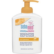 Sebamed 세바메드 베이비 앤 키즈 카렌듈라 바디워시 샴푸 Calendula baby & kids wash lotion 200ml 3팩