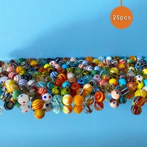 대리석 크리스탈 볼 장식 침실 책상 액세서리 수족관 장식품 유리 구슬 공 정원 야외 16mm G1-6, 75pcs 임의의 색상