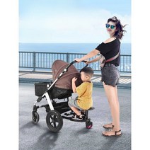 유모차발판 보조의자 보드 라이더 뒷좌석 버기보드, 블랙 주문