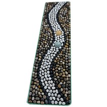 발 지압판 발지압매트 발매트 발바닥 혈액순환 효도선물 어버이날, 40x150CM고밀도투톤큰공개울물