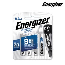 에너자이저 얼티메이티드 리튬건전지 AA 4입, 단품