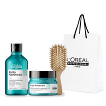[지성두피용 케어 세트] 로레알 안티 오일리니스 샴푸 300ML + 안티 오일리니스 트리트먼트 250ML 추석세트 ( )