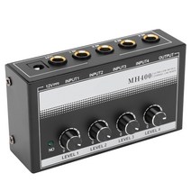 DJ장비 무대음향 사운드 믹서 4 채널 라인 저소음 미니 컴팩트 클럽 스테이지 US 플러그 AC100 ‑ 240V 오, 한개옵션0