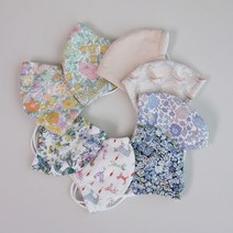 국내생산 리버티정품 오가닉 면마스크 필터교체형 (성인 여성용), 1.와일드화이트, 마스크파우치추가