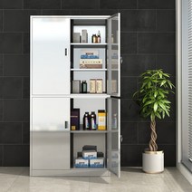 시약장 철제 캐비넷 약품 보관함 배기형시약장 관물함, 201 스테인레스 스틸 도어 두버킷 1.0mm