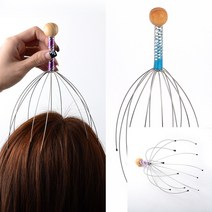 핸디 두피마사지기 1P 머리전용마사지 머리긁개 헤드스파 머리마사지기계 헤드안마기