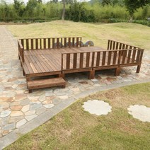 옥상인테리어 농막꾸미기 야외평상 원두막만들기 정자, 길이 90×높이 45 cm세로