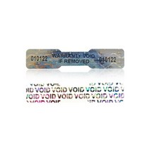 홀로그램 일련 번호 보안 라벨 뼈 모양, 1200pcs
