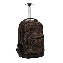 Rockland 싱글 핸들 롤링 백팩 Leopard 19인치