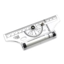 멀티각도기 디지털 목공 배관공 전문가용 다목적 롤링 눈금자 그리기 나침반 학교 문구 각도기 도구 평행, 한개옵션0