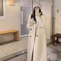 2022 봄 가을 트렌치 코트 새로운 스타일의 모직 느슨한 패션