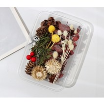 천연 식물 말린 꽃 재료 패키지 DIY 아로마 테라피 왁스 슬라이스 선물 상자 에폭시 수지 보석 만들기 액세, 02 pine