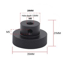 알루미늄 합금 핸드 휠 공작 기계 크랭크 핸들 DIY 선반 로터리 탑 와이어 고정 라이트 홀 액세서리, 03 35MMxM8