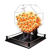 경품 행사용 번호 추첨기 룰렛 행사 돌리 게임 추첨, 블랙 L - 오렌지볼