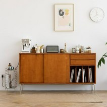 레트로 원목수납장 미니 빈티지 낮은수납장, 160x40x84