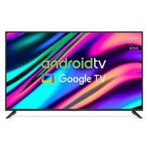 라익미 스마트 50인치TV UV500 자가설치 크롬캐스트 안드로이드 스마트TV 가정용 원룸 오피스텔 방문 A/S 가능, 직배송 자가설치
