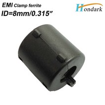 노이즈필터 내부 8mm 필터 페라이트 클립 16X16X8mm 소음 제거 링 코어 클램프 초크 비드 스냅 15 개/몫, 한개옵션0