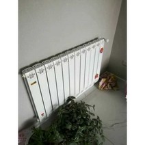 라디에이터 전기라디에이터 사무실 원룸 전기동파방지 알미늄온수방열기, 높이65cm 길이0.52m 6개 약6제곱m