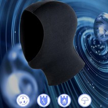 키밍 다이빙 후드 3mm 5mm 수쿠버 모자 스노쿨 잠수, 3MM_중형